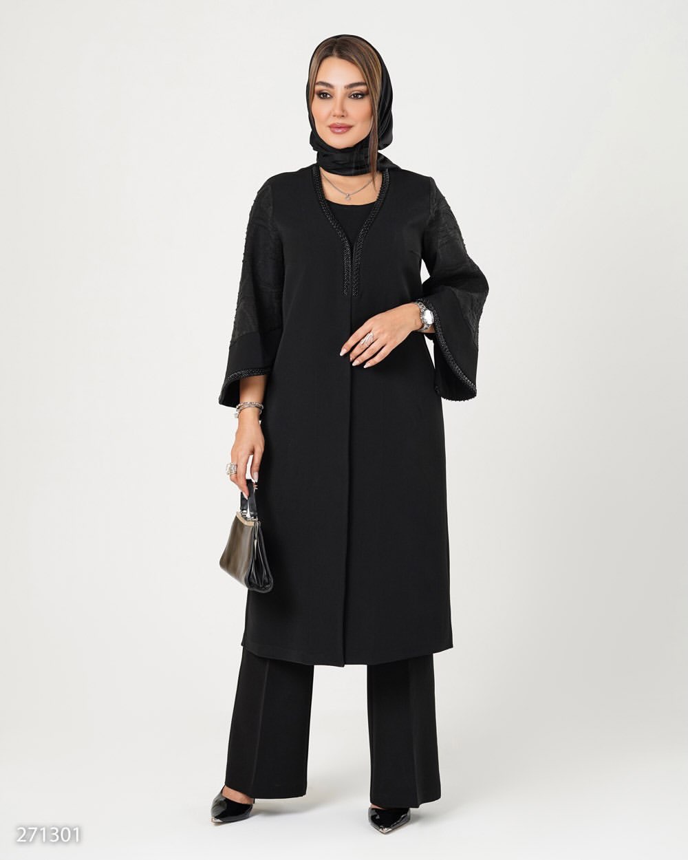 مانتو زنانه مدل ژولیت / پارچه کرپ زارار / کد 2713 مناسب  ۳۶ تا 50 کیفیت تضمینی