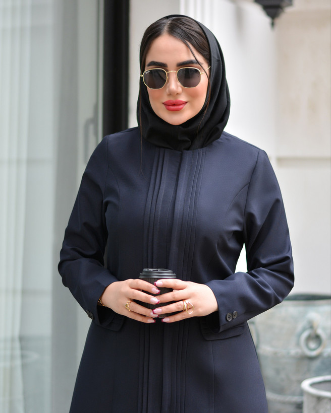 مانتو شلوار اداری / مدل لاوین/ پارچه فاستونی درجه یک / مناسب ۳۸ تا ۵۶ با کیفیت