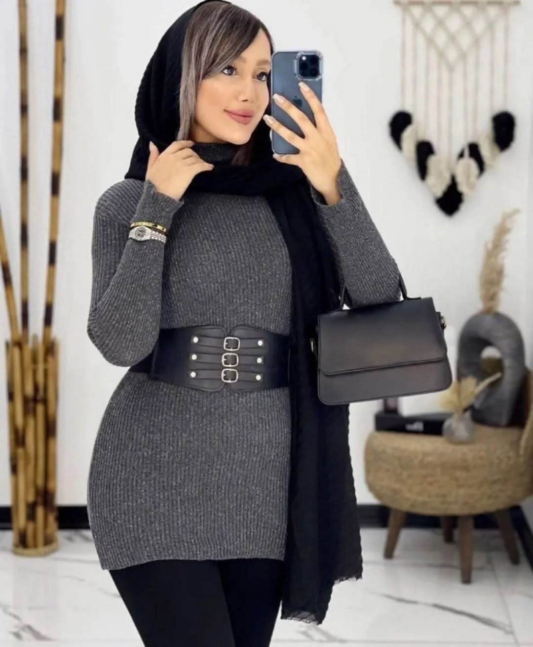 بافت یقه اسکی / جنس پشم و اکریل/ مناسب ۳۸ تا ۴۶