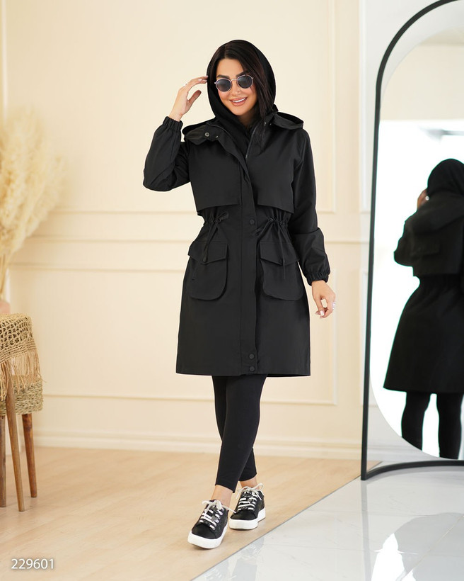 بارانی مدل ناریلا کد 2296 / پارچه کتان tc / مناسب ۳۶ تا ۴۶ کیفیت تضمینی