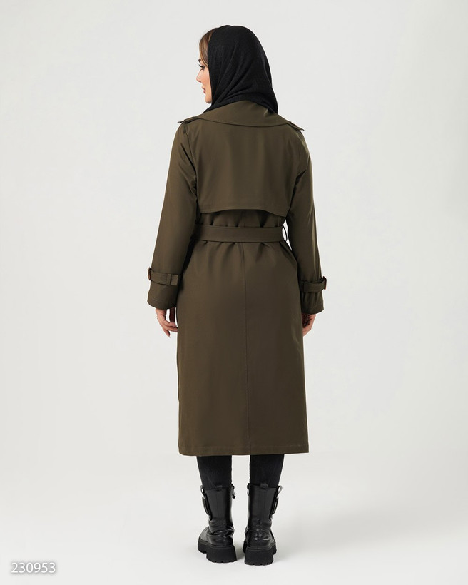 بارانی مدل لاریسا - کد 2309 / پارچه کتان tc / مناسب ۳۶ تا ۴۶ کیفیت تضمینی