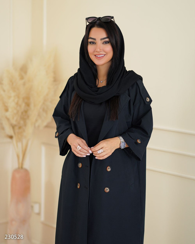 بارانی زنانه مدل راوش / پارچه کتان TC / برند السانا تضمین اصالت
