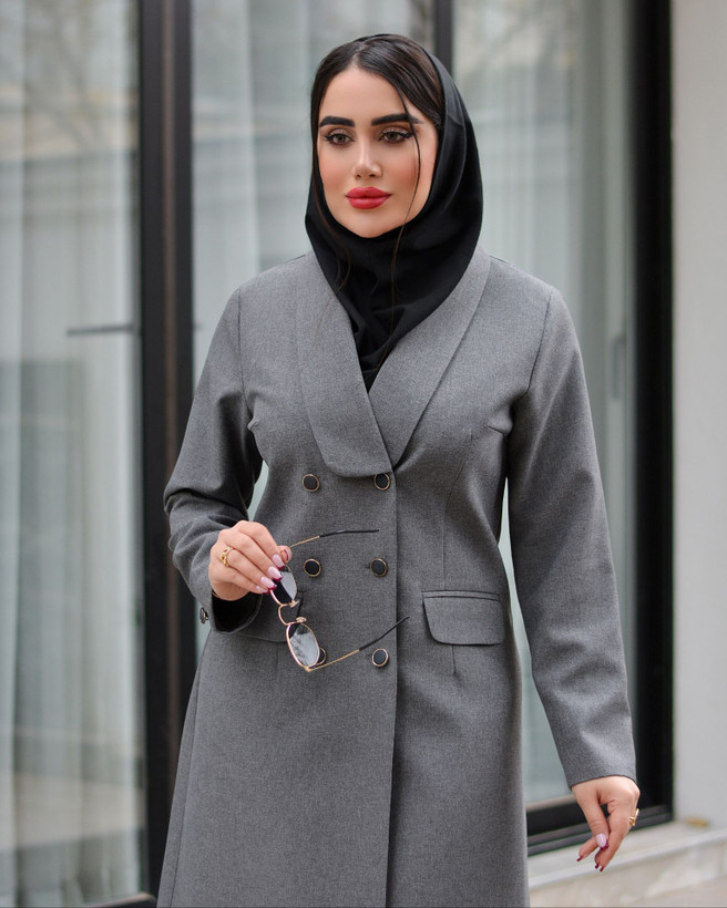 مانتو شلوار اداری مدل جلوه / پارچه پرشیا