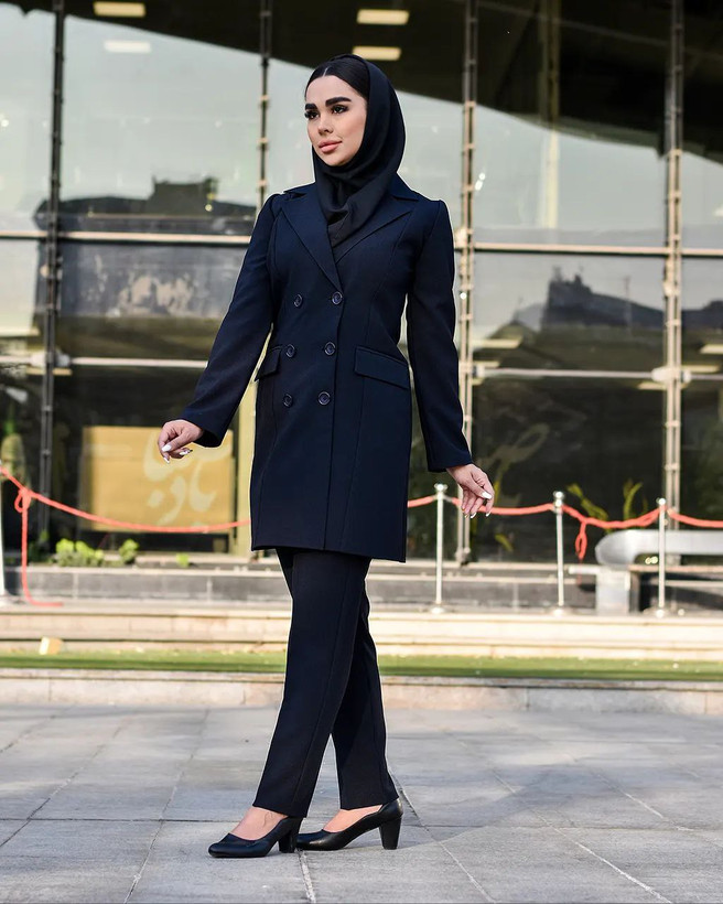 مانتو شلوار اداری زنانه پارچه پرشیا