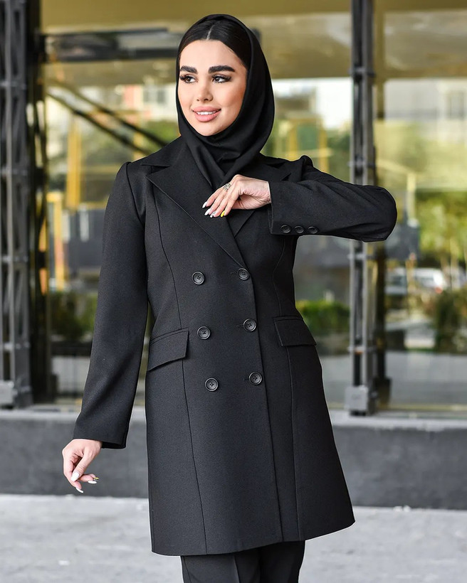 مانتو شلوار اداری زنانه پارچه پرشیا