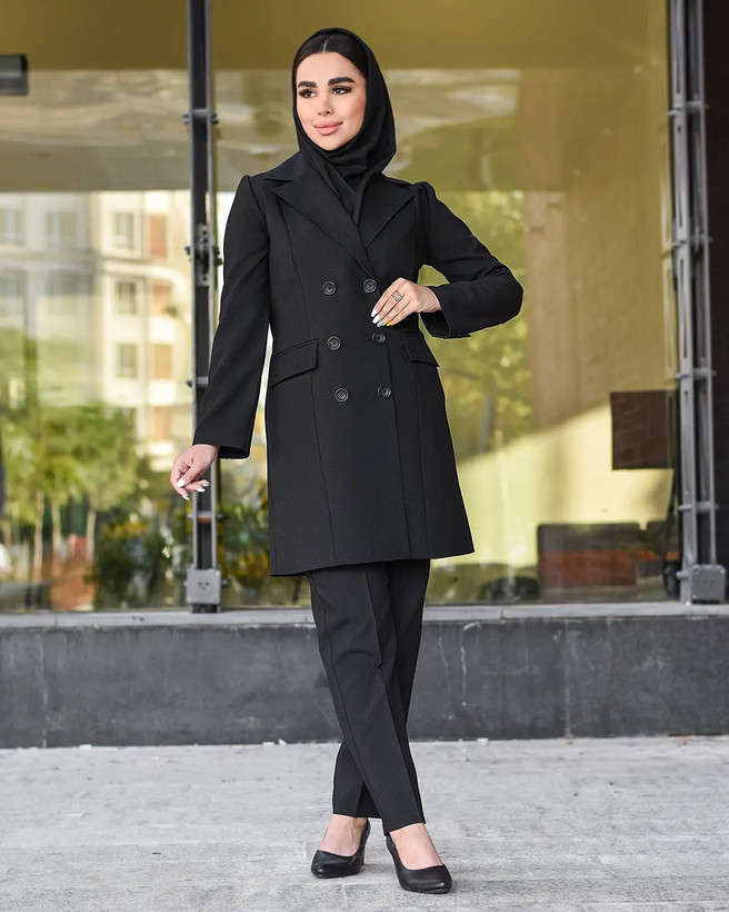 مانتو شلوار اداری زنانه پارچه پرشیا