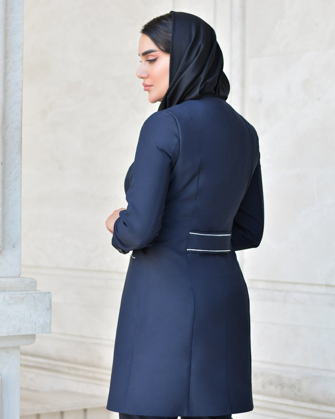 مانتو شلوار اداری مدل سولماز - جنس پرشیا / مناسب ۳۸ تا ۵۲
